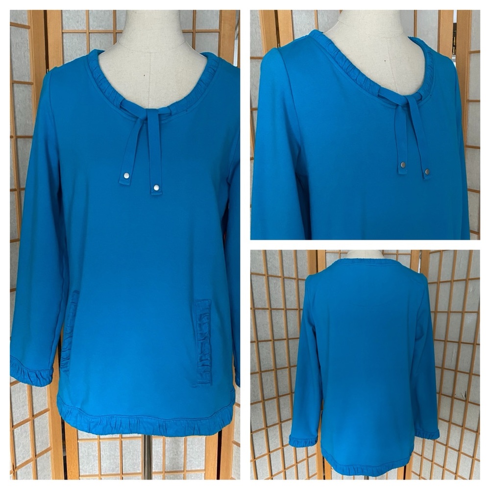 Soft Surroundings Turquoise Sweatshirt SZ M